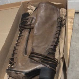 FreeBird by Steven size 6 tall lace up boots